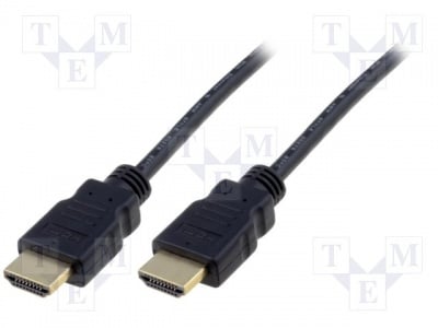 Кабел HDMI-HDMI AK-330114-030-S Кабел; HDMI 1.4; HDMI щепсел, от двете страни; 3m; черен
